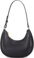 Crescent Shoulder Bags Cute Tote Handbag Under Arm Purses Mini Clutch Purse with Zipper Closure.