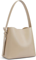 Bucket Bag Vegan Leather Shoulder for Women Trendy Adjustable Strap.