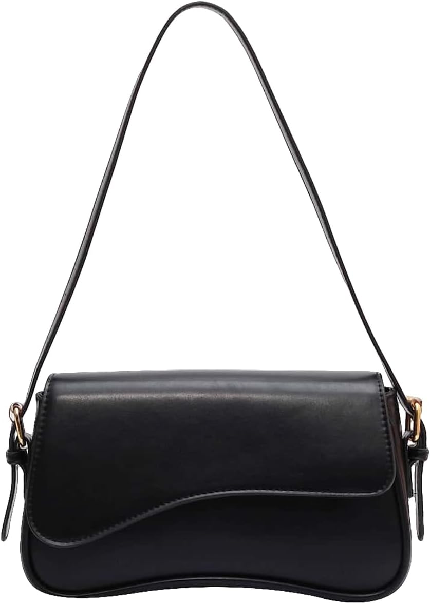 Leather Shoulder Bag Clutch Purses Crossbody Handbags Saddle Flap Underarm Shoulder Purse.