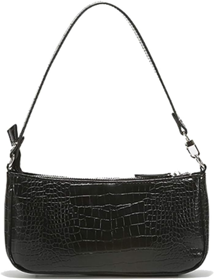 Retro Classic Clutch Shoulder Tote HandBag with Zipper Closure.