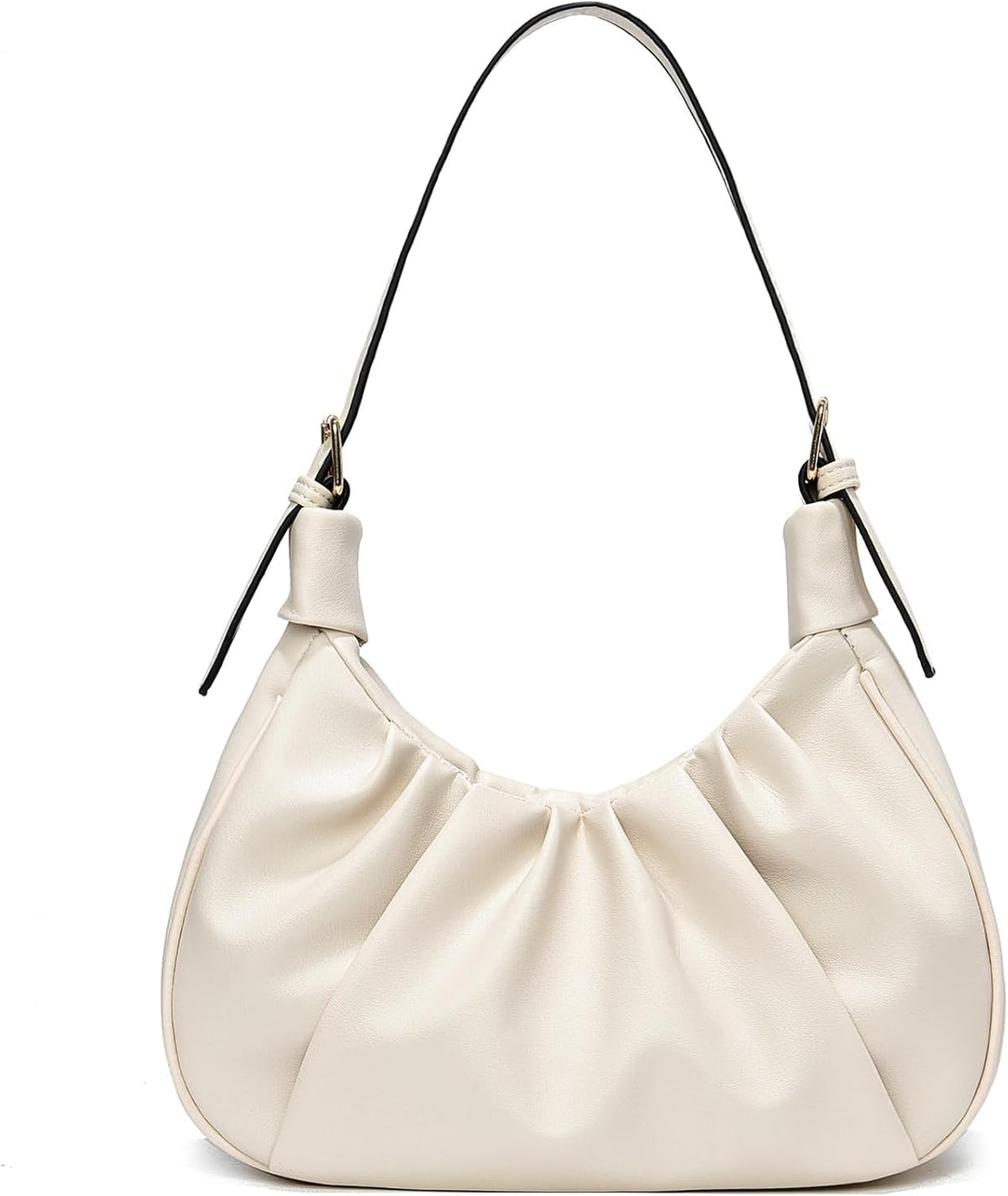 Small Shoulder Bag Trendy Purse Bag Tote Shoulder Handbags Soft Ruched Cloud Mini Purse Crossbody Bags.