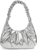 Shoulder Handbag for Women Fashion Ruched Shoulder Hand Purse Clutch Hobo Bag Trendy Purse for Lady.