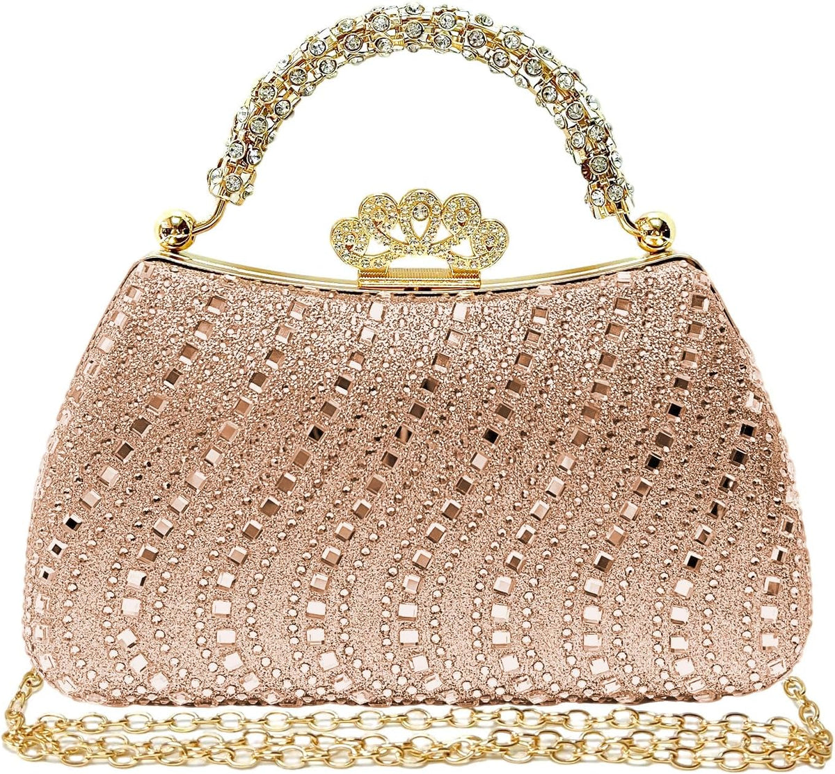 Clutch Purses for Women Rhinestone Formal Evening Bag Sparkly Diamond Handbag for Cocktail Prom Party Wedding.